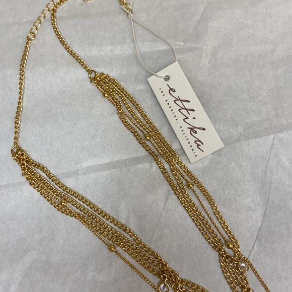 Ettika layered chain gold plated necklace - Picture 6 of 7